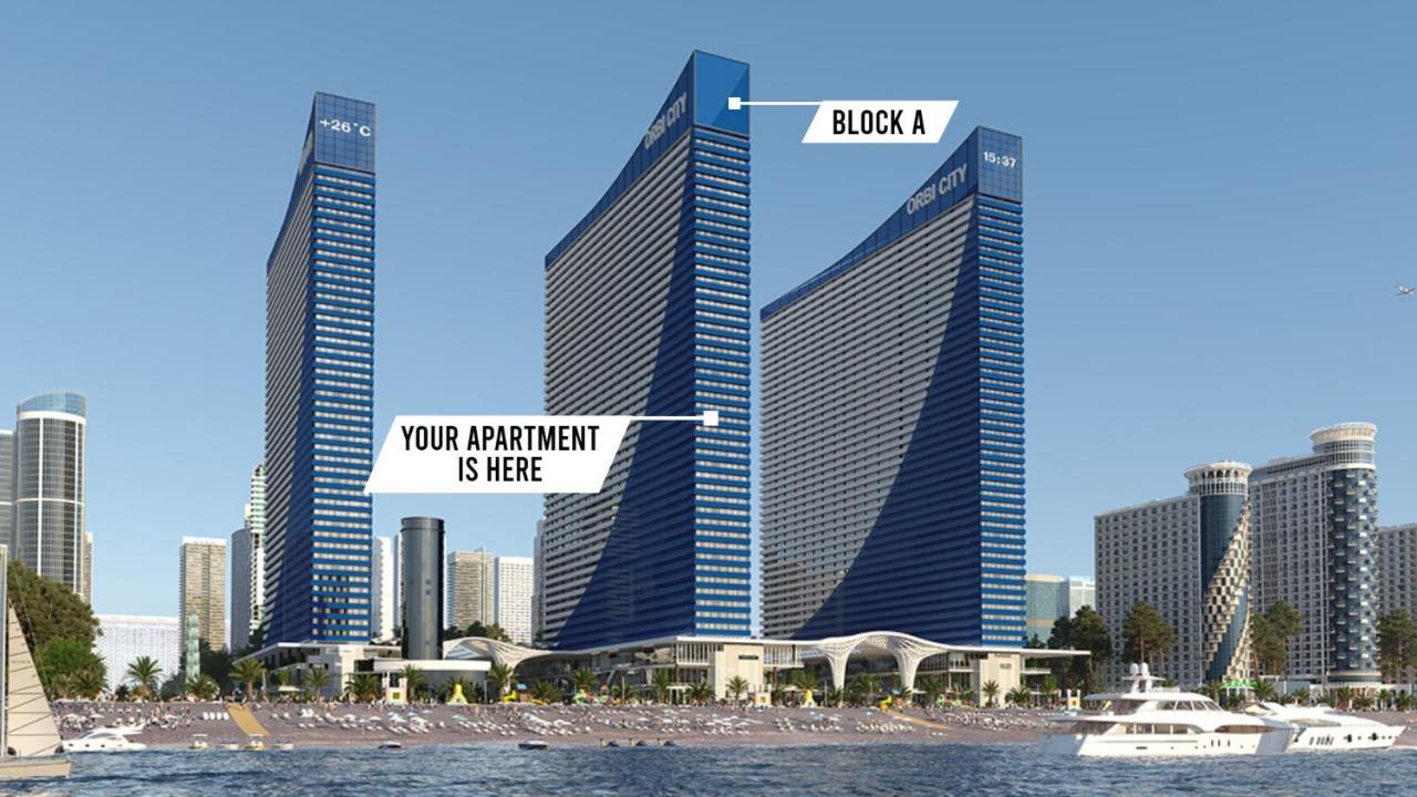Aparthotel Only Front Sea View, No Side View, Wonderful Panorama, High Floor, Location Guarantee Batumi Exterior foto